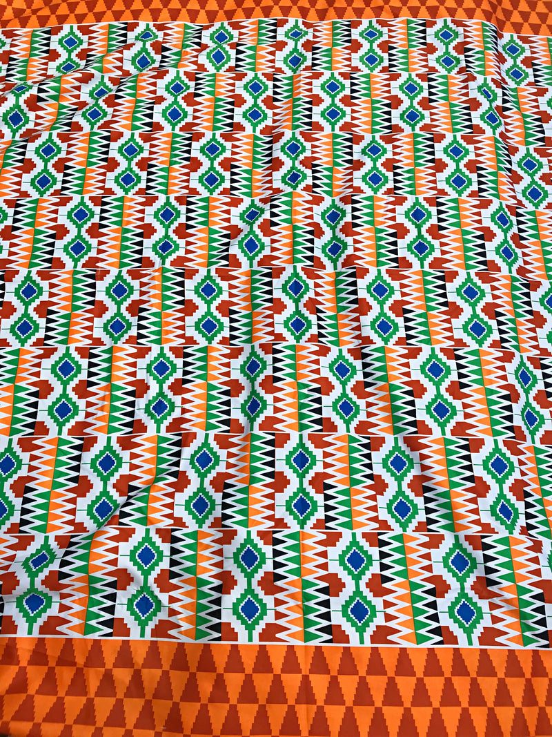 Ugo Satin Silk African print fabric - Afrilege