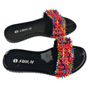 Colorful Beads Women African Sandals US 10.5 / EU 42 - Afrilege