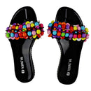 Colorful Beads Women African Sandals US 10.5 / EU 42 - Afrilege