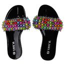 Colorful Beads Women African Sandals US 6.5-7 / EU 37 - Afrilege