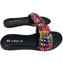 Colorful Beads Women African Sandals US 7.5 / EU 38 - Afrilege