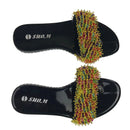 Colorful Beads Women African Sandals US 8.5 / EU 39 - Afrilege
