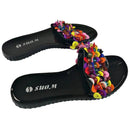 Colorful Beads Women African Sandals US 9 / EU 40 - Afrilege
