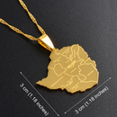 Zimbabwe Map Pendant Necklace - Afrilege